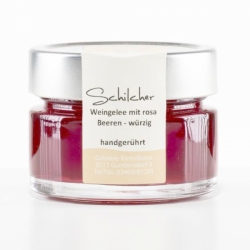 KLEINDIENST Weingelee mit rosa Beeren 190g
