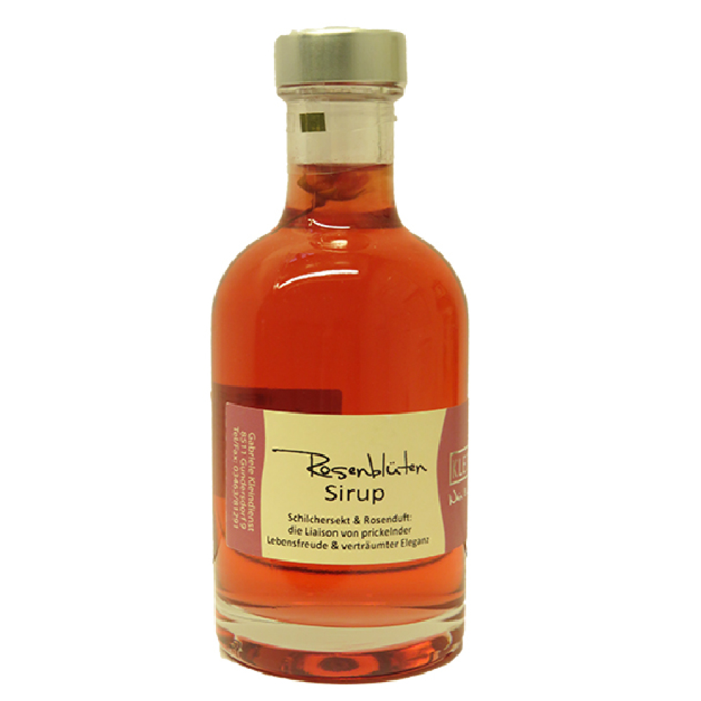 KLEINDIENST Rosenblüten-Sirup | Vinofaktur Genussregal Südsteiermark