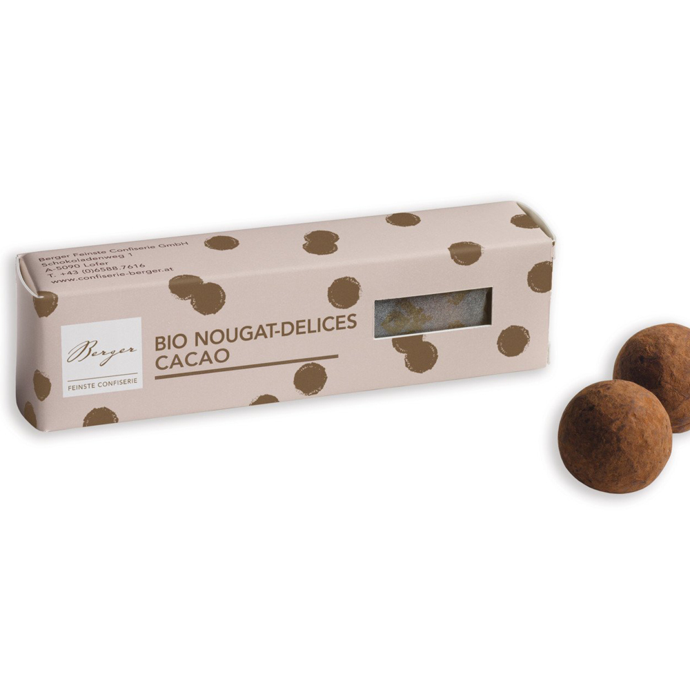 BERGER 4er Nougat-Delices Cacao 40g