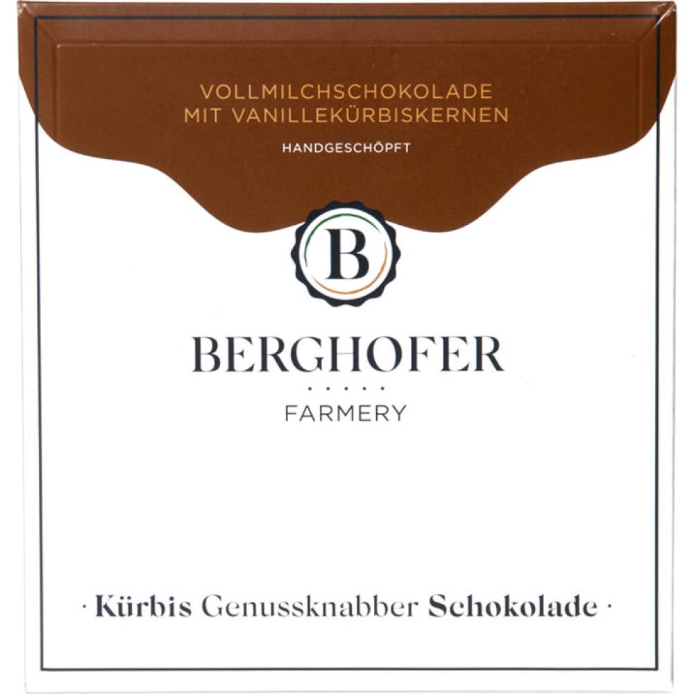 BERGHOFER K�rbiskernschokolade Vollmilch 115 g