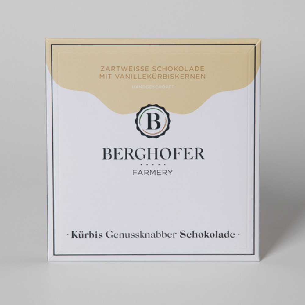 BERGHOFER K�rbiskernschokolade Weiss 115 g