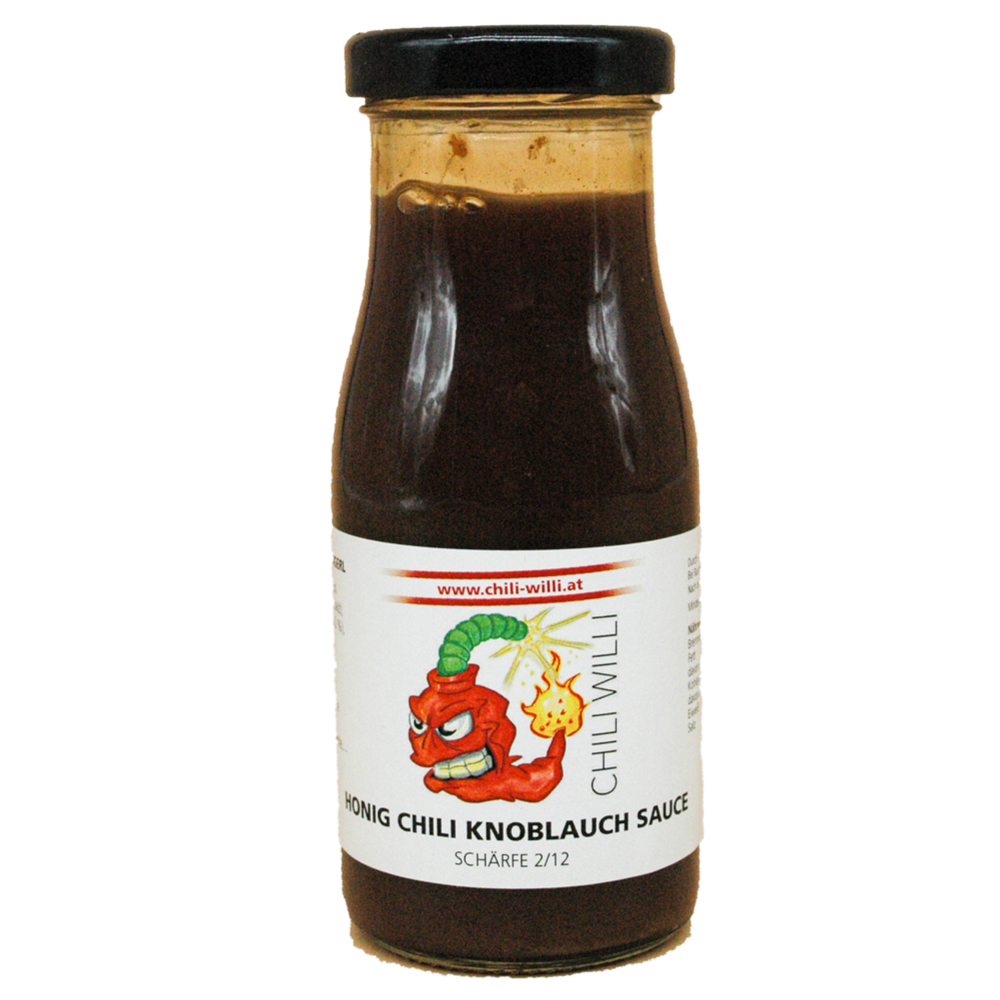 CHILI WILLI Honig Chili Knoblauch Sauce 160g