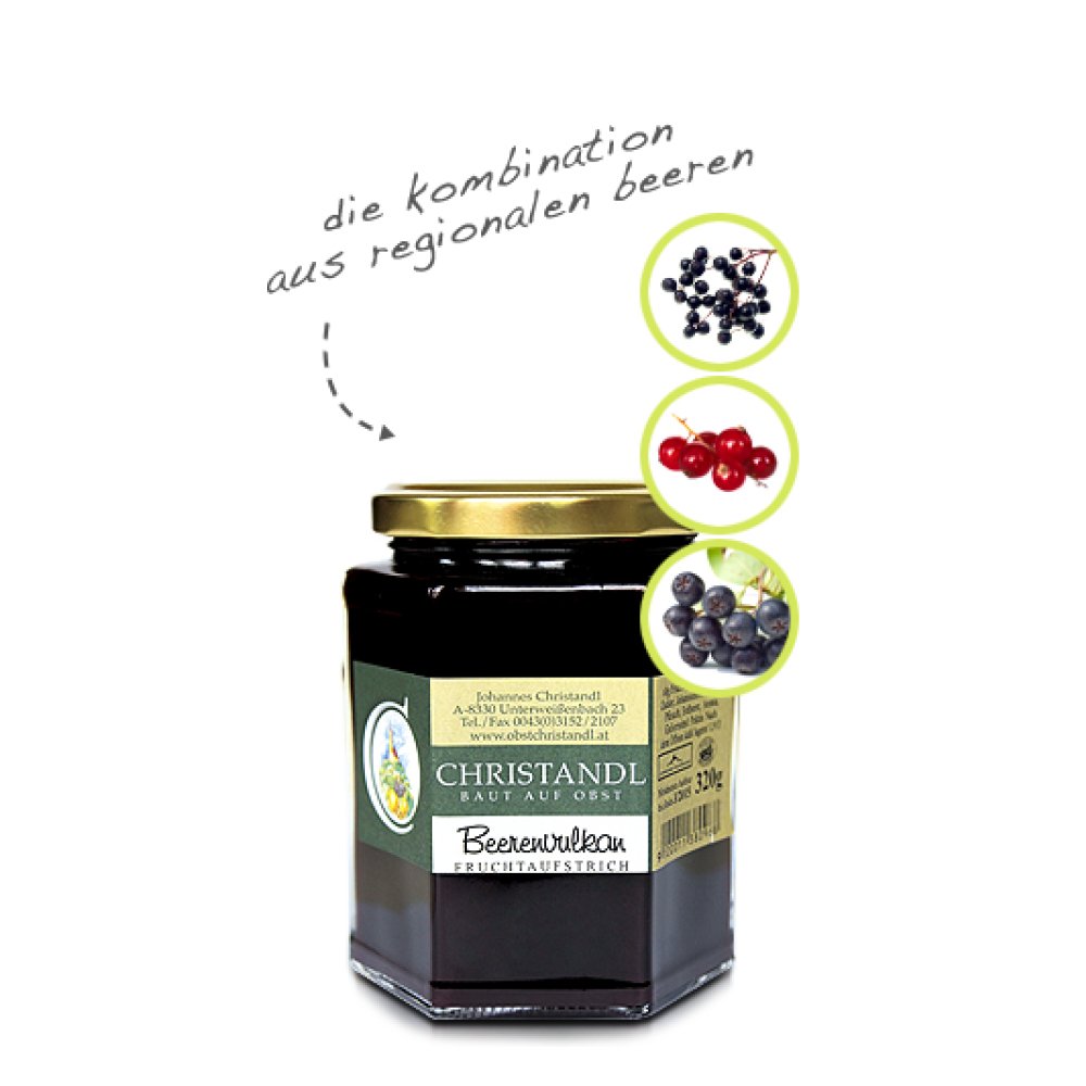 CHRISTANDL Beerenvulkan 320g