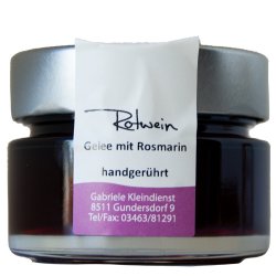 KLEINDIENST Rotweingelee Rosmarin 170 g   |   Vinofaktur Genussregal S�dsteiermark