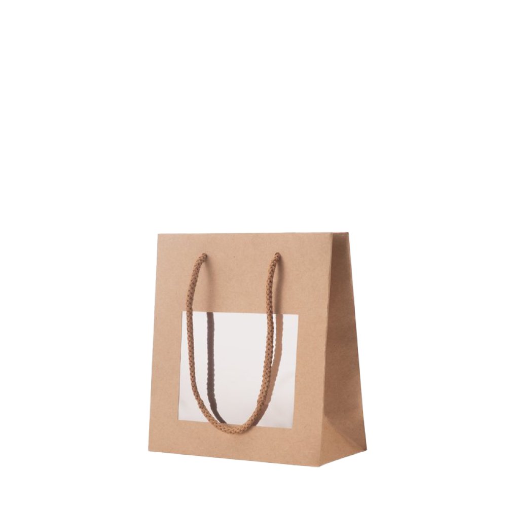 PROPACK Geschenktasche klein natur Fenster LUX-010