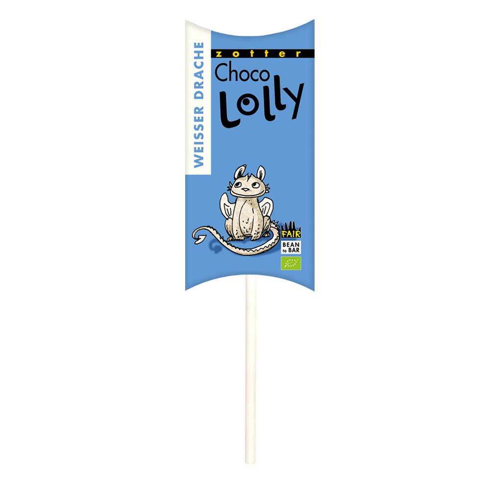 ZOTTER Choco Lolly Wei�er Drache 20g