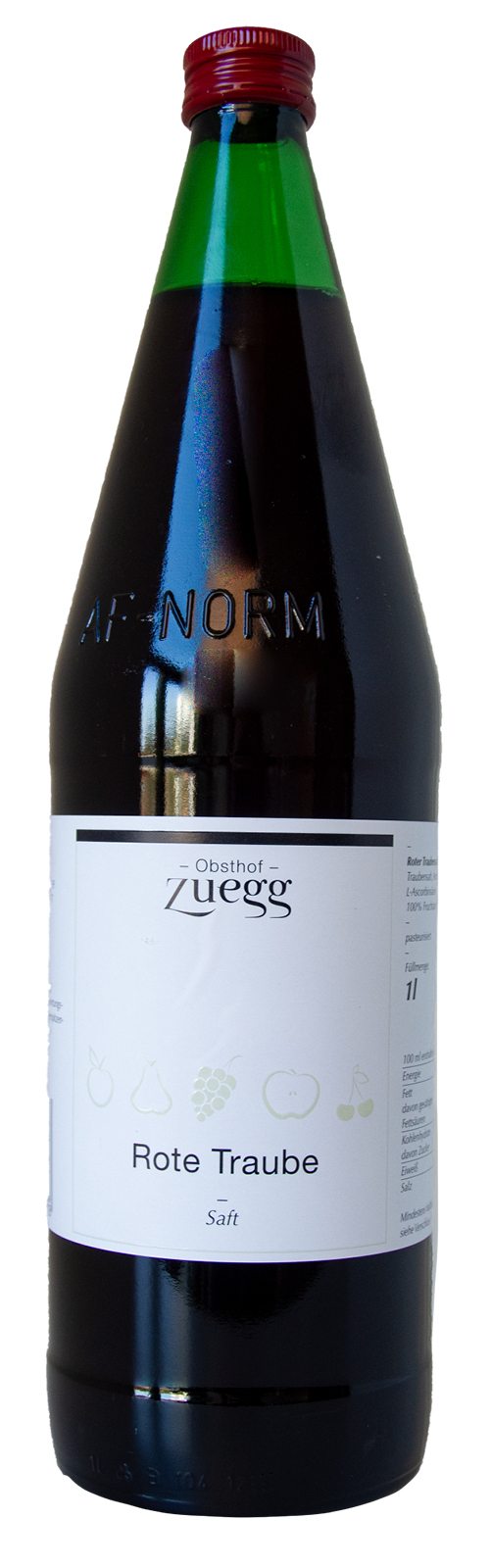 ZUEGG Traubensaft rot 1l